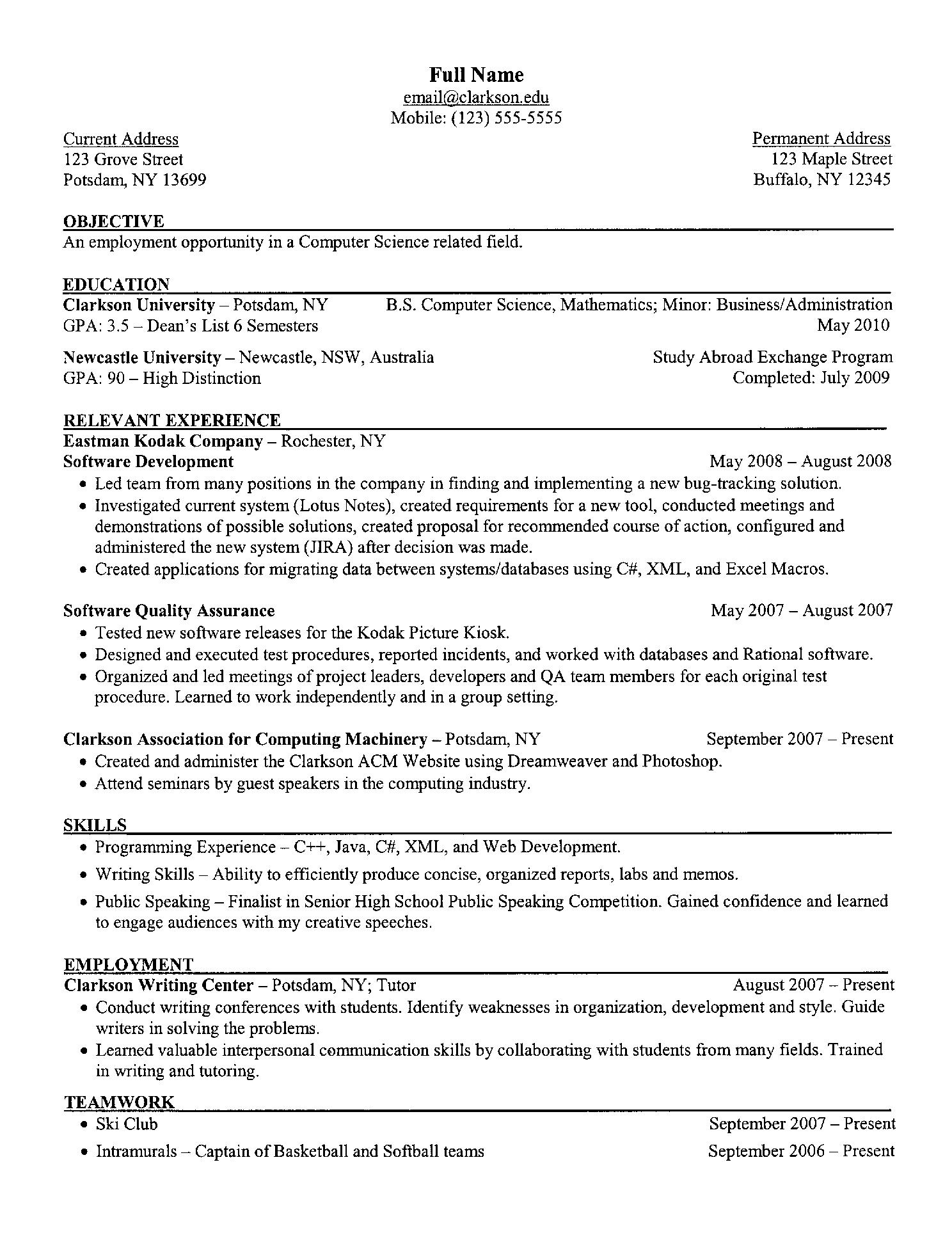 Resume Survey: entry 3 (i apologize for the bad spacing in ...
